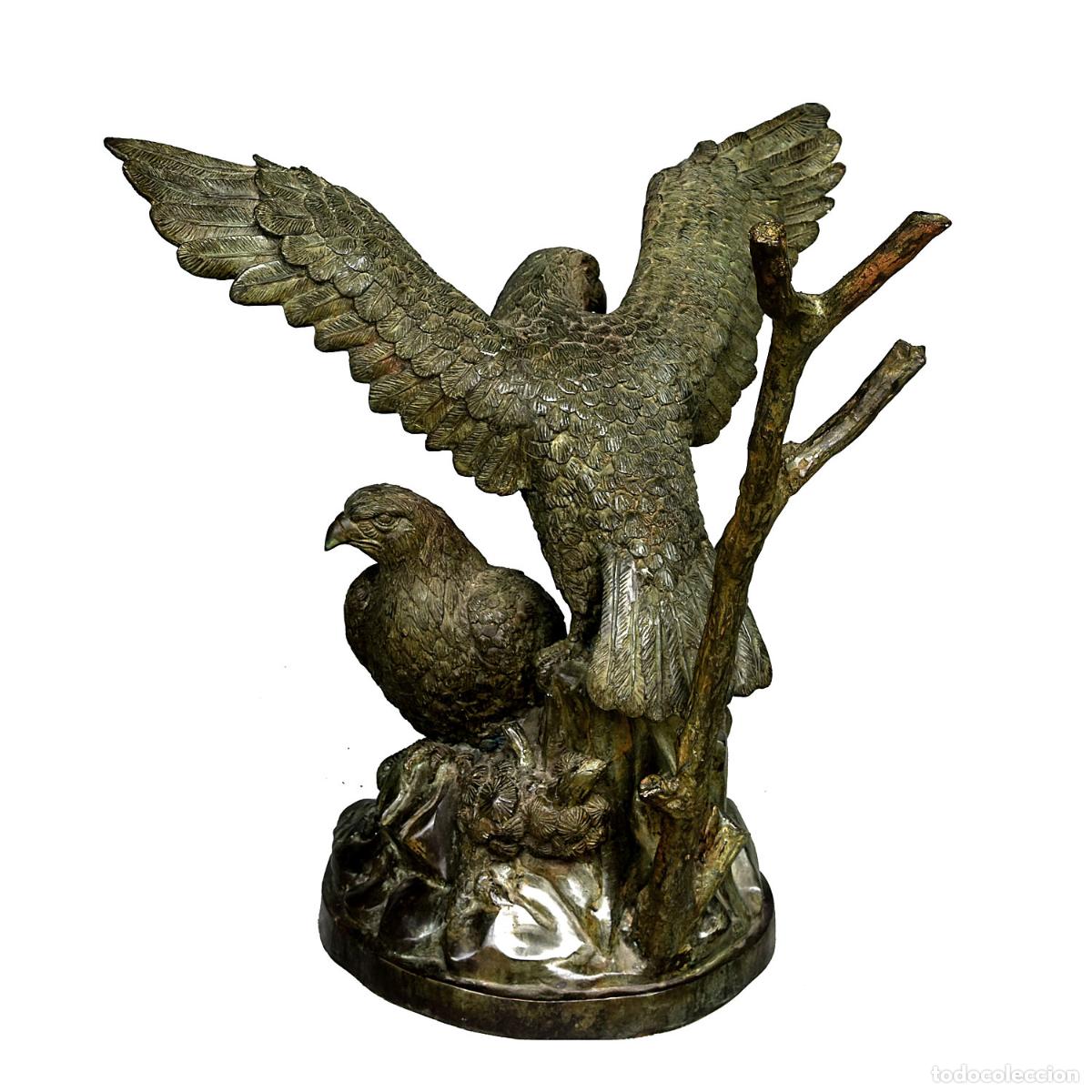 Arte: Table de milieu aux aigles en bronze - Foto 6