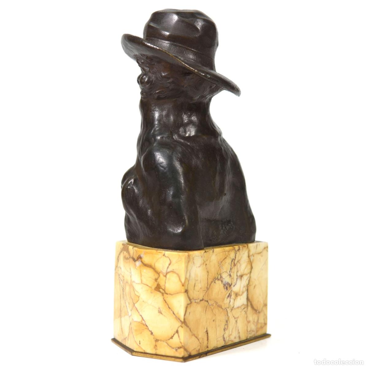 Arte: Buste en bronze de Octave Leli&egrave;vre 1900 - Foto 3