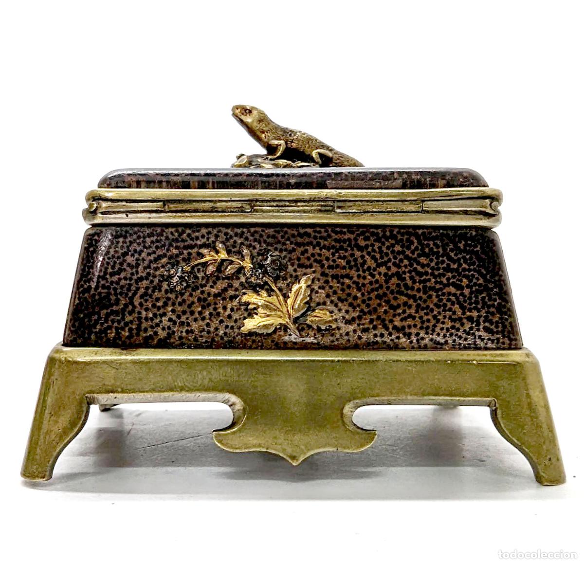 Arte: Pyrog&egrave;ne en bronze &agrave; d&eacute;cor naturaliste - Foto 3
