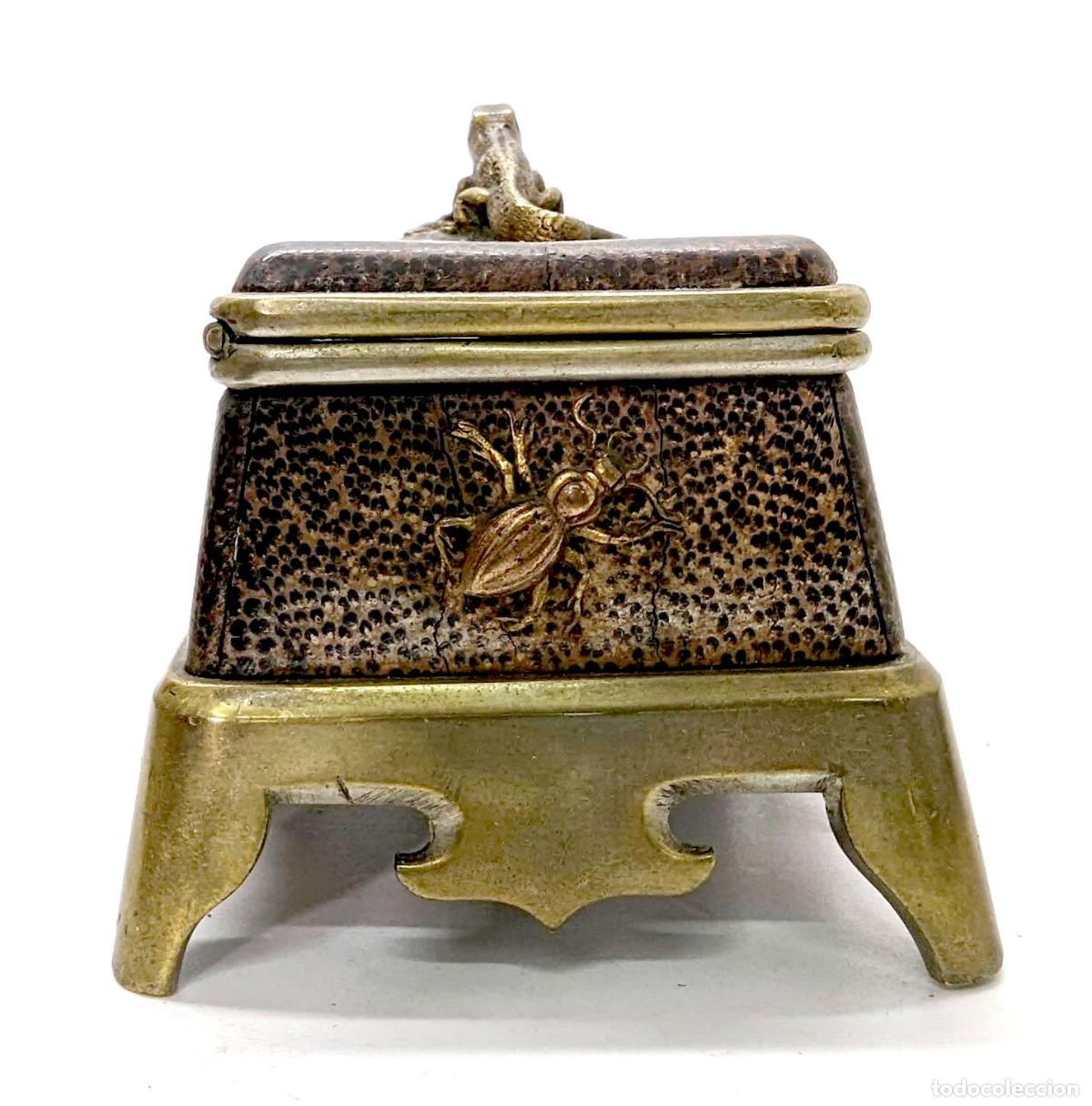 Arte: Pyrog&egrave;ne en bronze &agrave; d&eacute;cor naturaliste - Foto 5