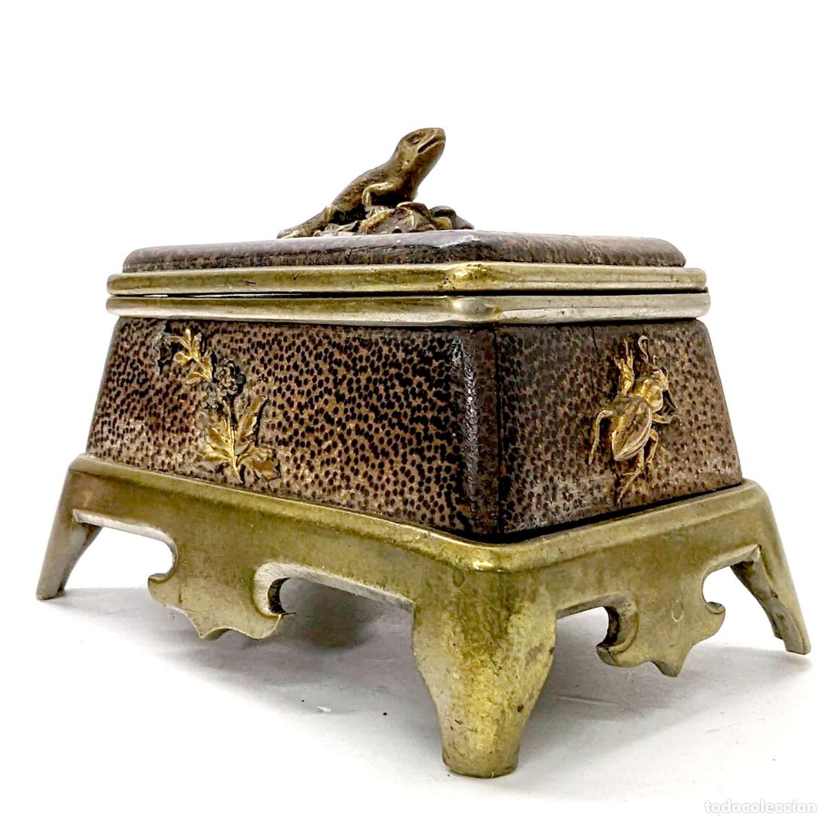 Arte: Pyrog&egrave;ne en bronze &agrave; d&eacute;cor naturaliste - Foto 1