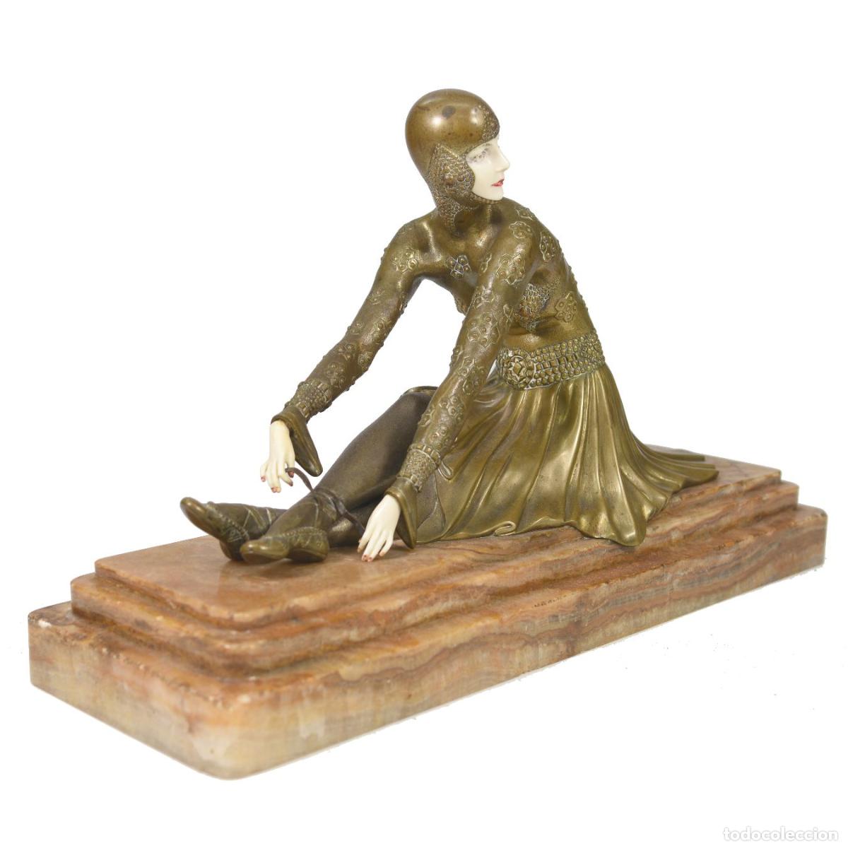 Arte: Tanara Chrys&eacute;l&eacute;phantine Danseuse de Chiparus 1930 - Foto 2