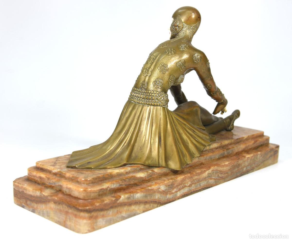 Arte: Tanara Chrys&eacute;l&eacute;phantine Danseuse de Chiparus 1930 - Foto 5