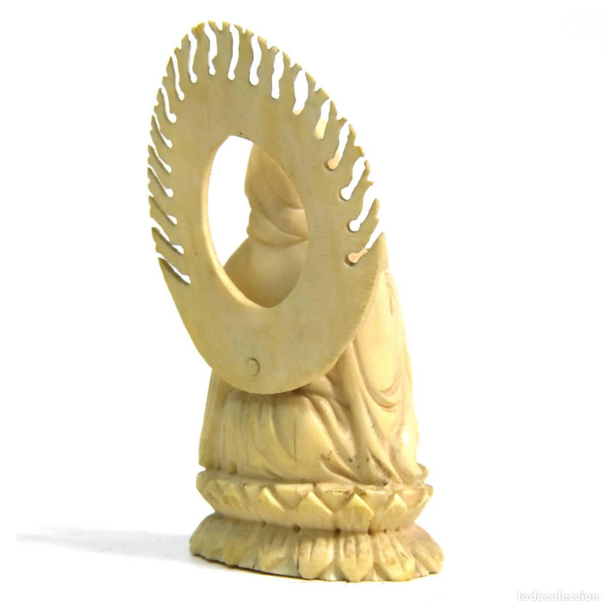 Arte: Statuette divinit&eacute; ivoire 1900 - Foto 3