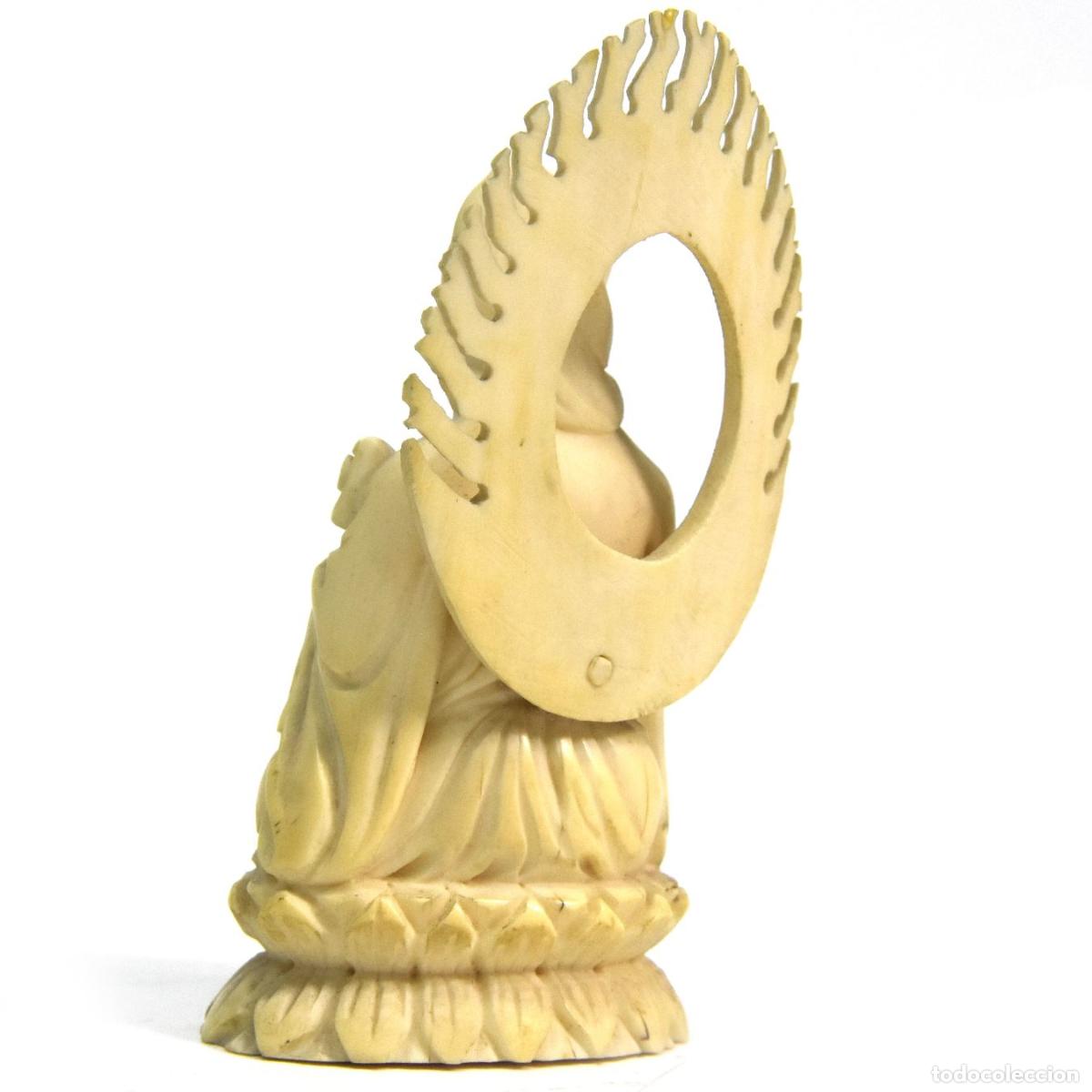 Arte: Statuette divinit&eacute; ivoire 1900 - Foto 4