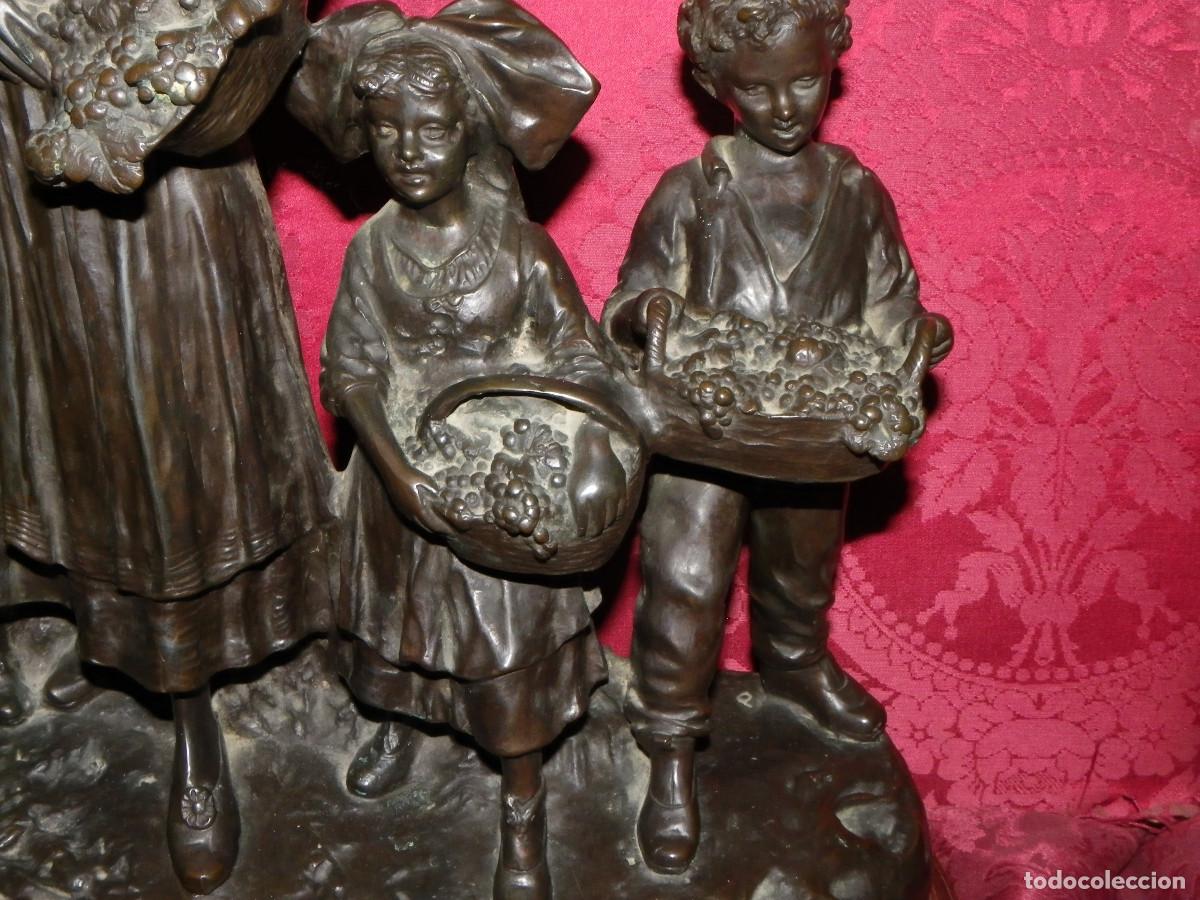 Arte: Bronce Ni&ntilde;os en la vendimia - Foto 4