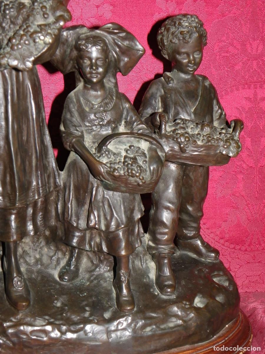 Arte: Bronce Ni&ntilde;os en la vendimia - Foto 5