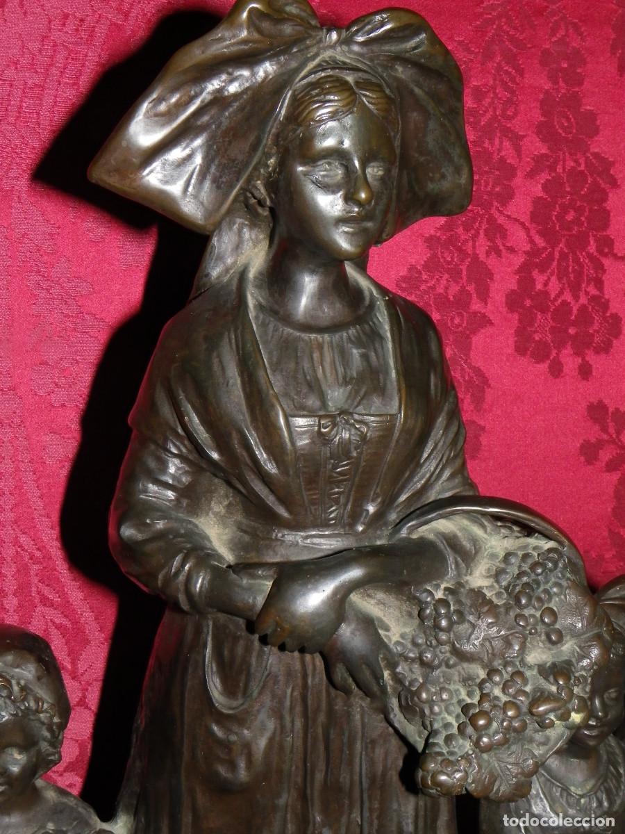 Arte: Bronce Ni&ntilde;os en la vendimia - Foto 6