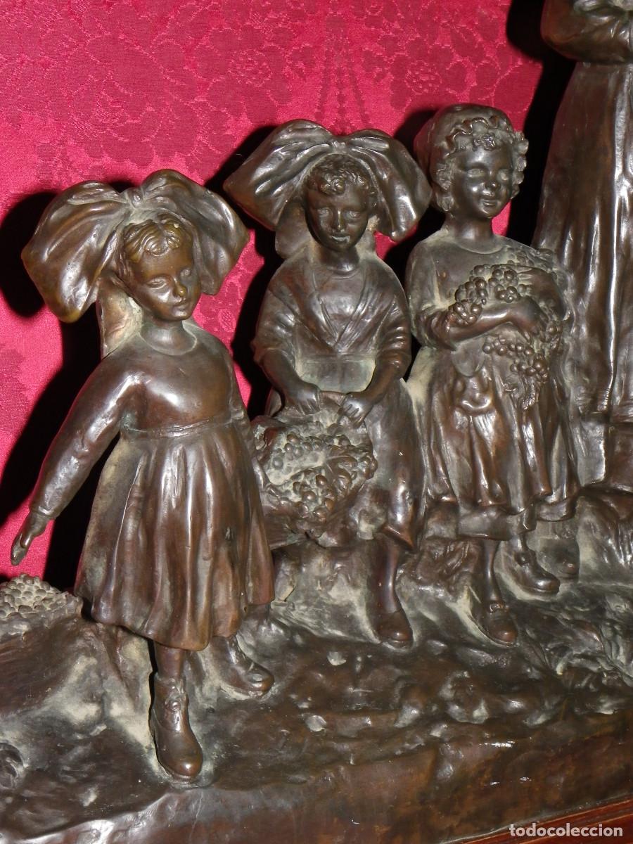 Arte: Bronce Ni&ntilde;os en la vendimia - Foto 7