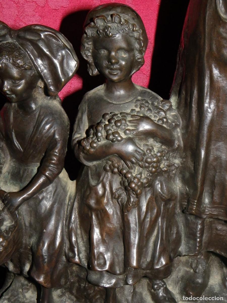Arte: Bronce Ni&ntilde;os en la vendimia - Foto 10