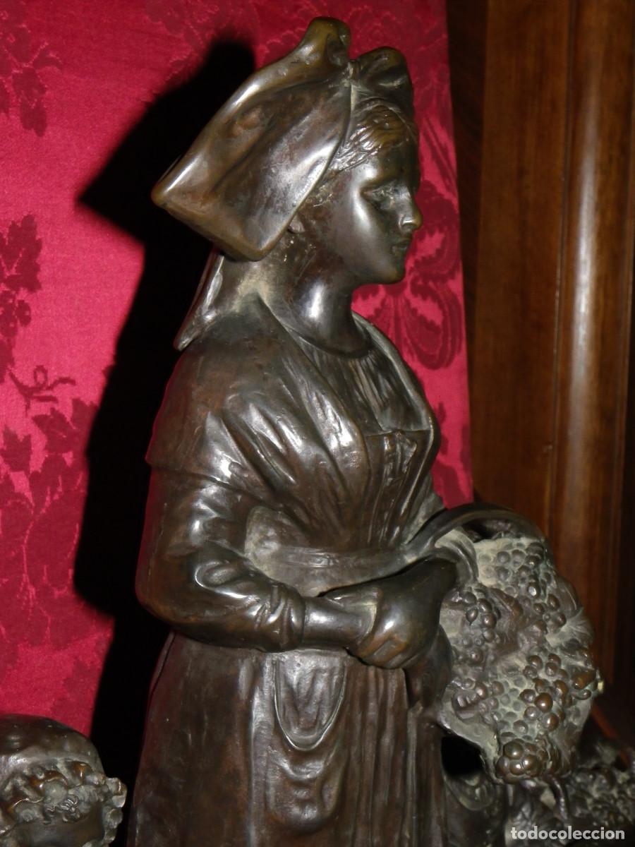 Arte: Bronce Ni&ntilde;os en la vendimia - Foto 11