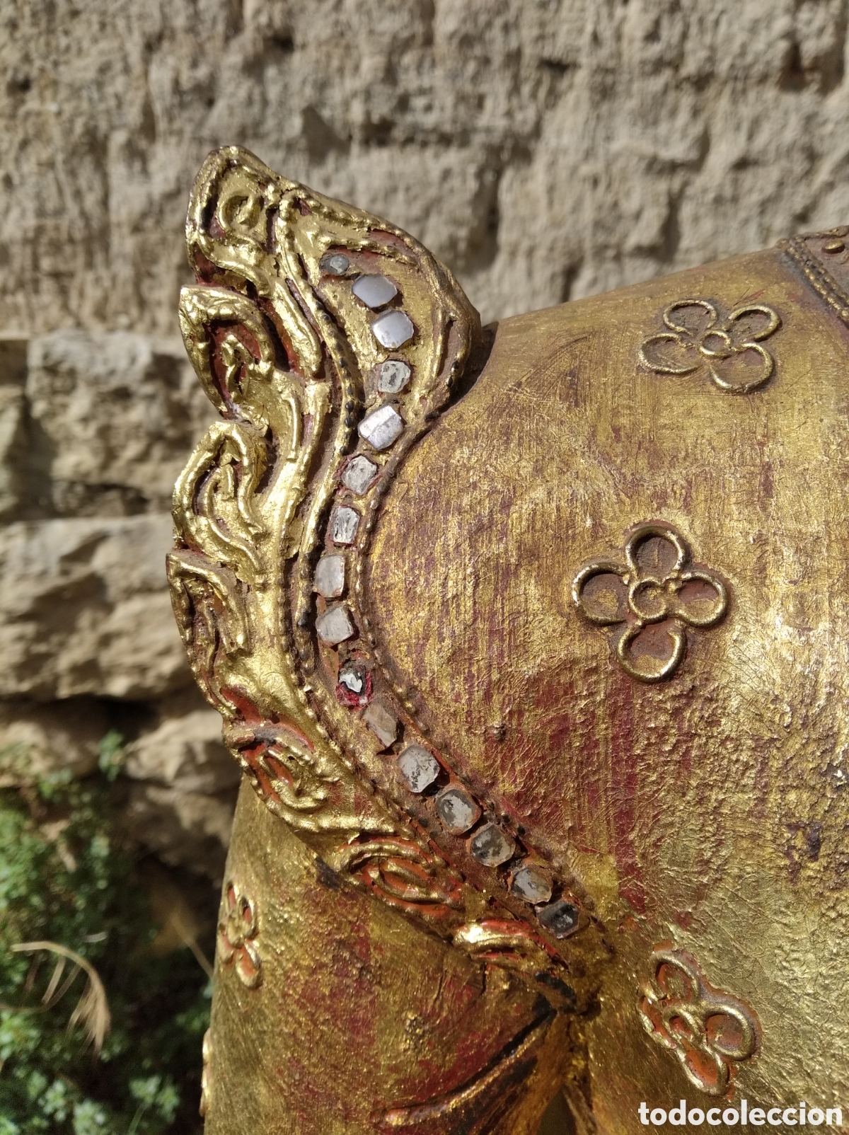 Arte: Talla en madera Budha - Foto 3