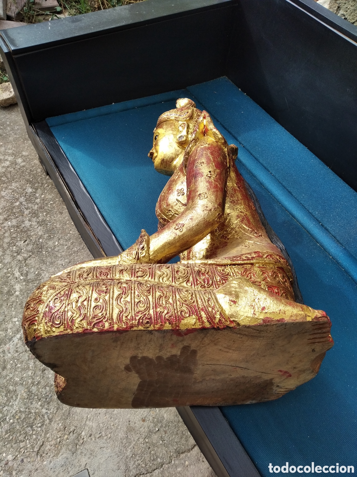 Arte: Talla en madera Budha - Foto 6