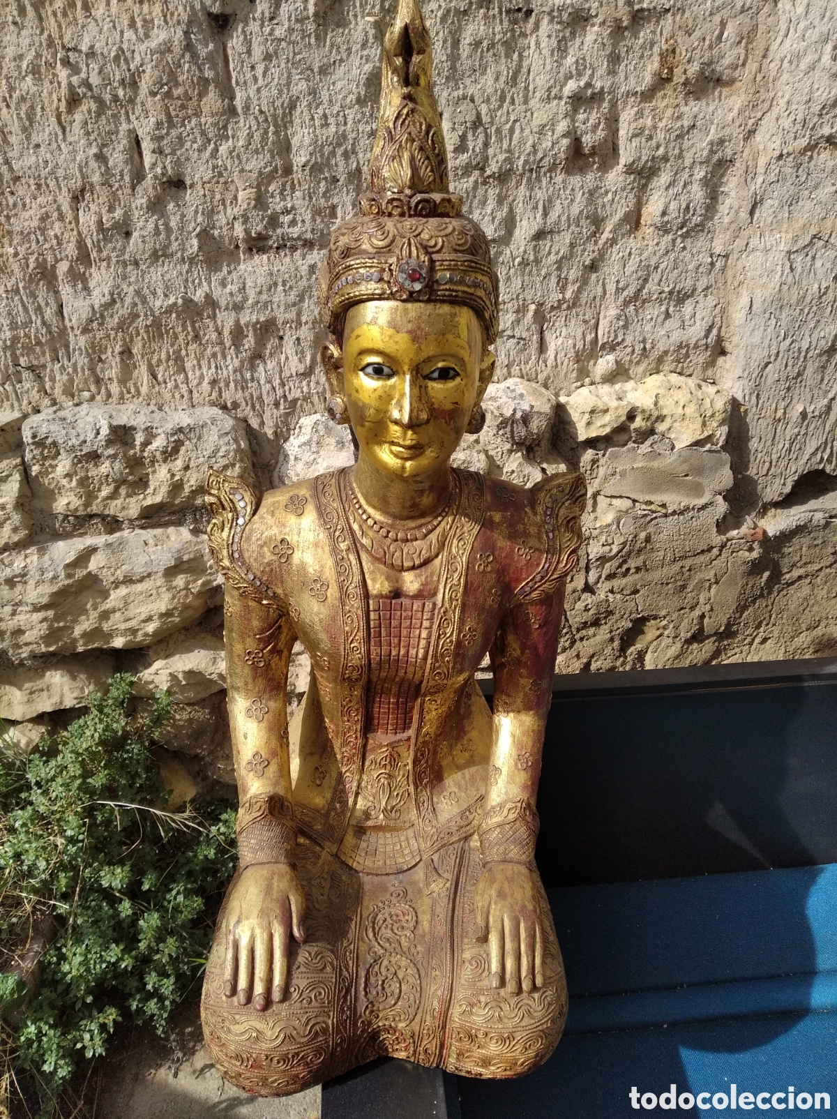 Arte: Talla en madera Budha - Foto 10