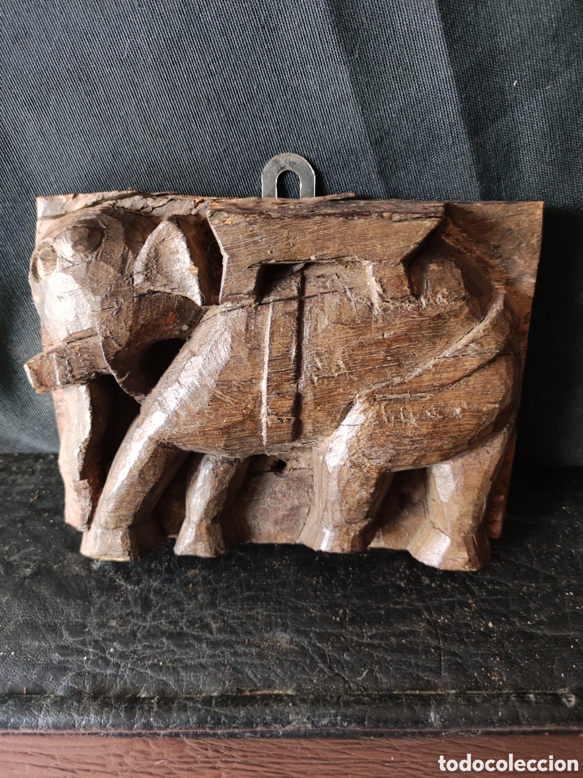Arte: Elefante tallado madera - Foto 1