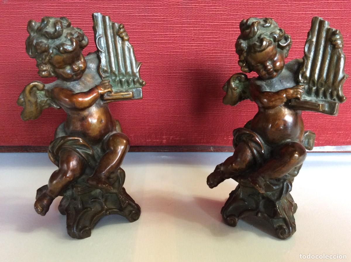 Arte: Pareja de Angelitos ( &iquest; bronce ? ) - Foto 2