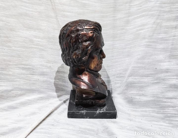 Arte: EXCELENTE BUSTO DE BRONCE DE BEETHOVEN - Foto 2