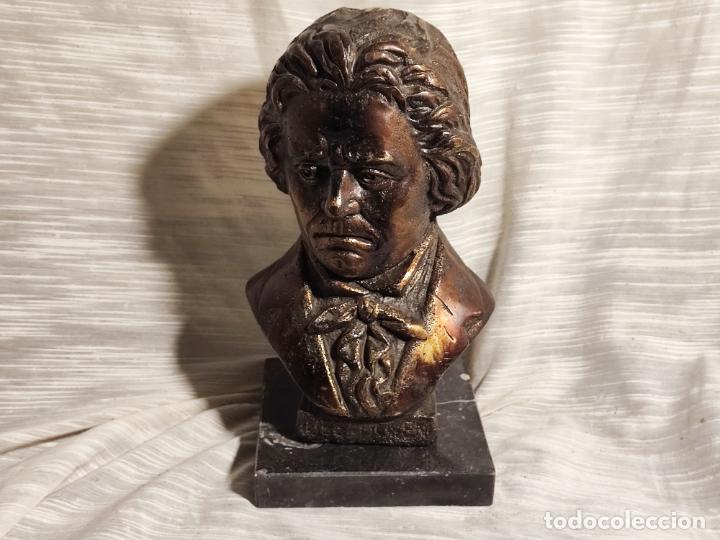 Arte: EXCELENTE BUSTO DE BRONCE DE BEETHOVEN - Foto 5