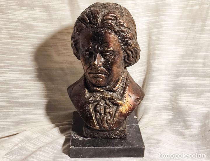 Arte: EXCELENTE BUSTO DE BRONCE DE BEETHOVEN - Foto 1