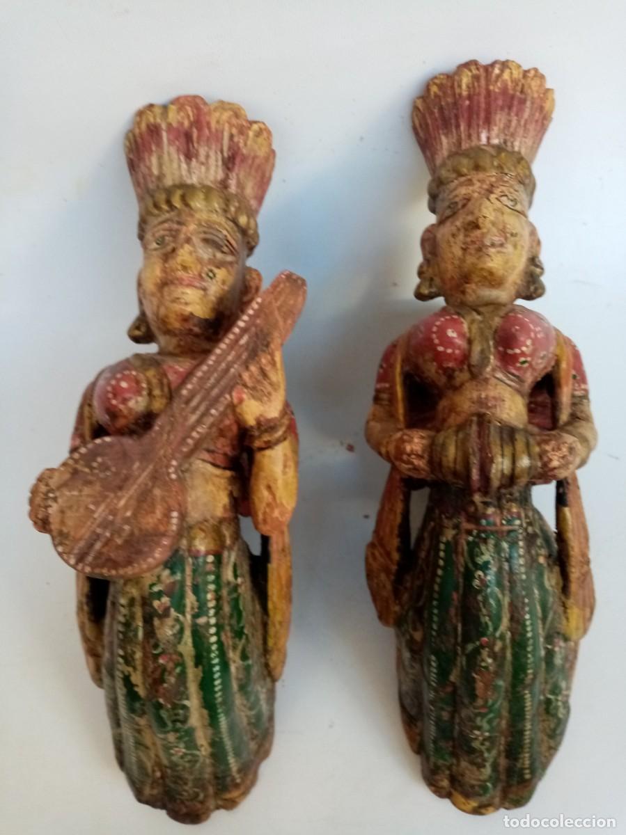 Arte: alegorias de madera policromada - - Foto 1