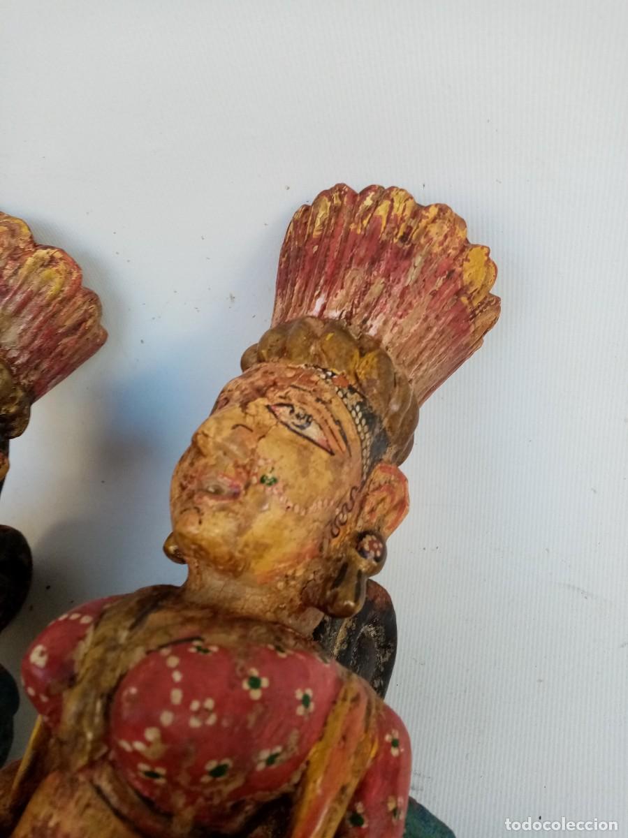 Arte: alegorias de madera policromada - - Foto 3