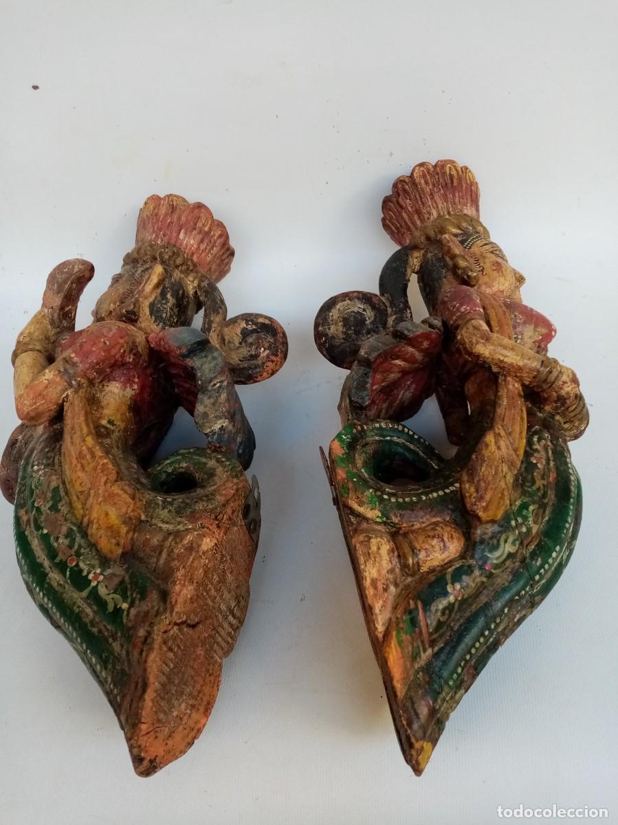 Arte: alegorias de madera policromada - - Foto 6