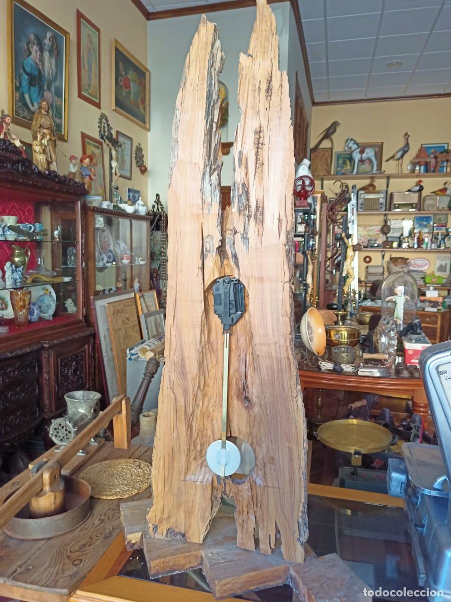 Arte: Reloj de madera de olivo - Foto 5