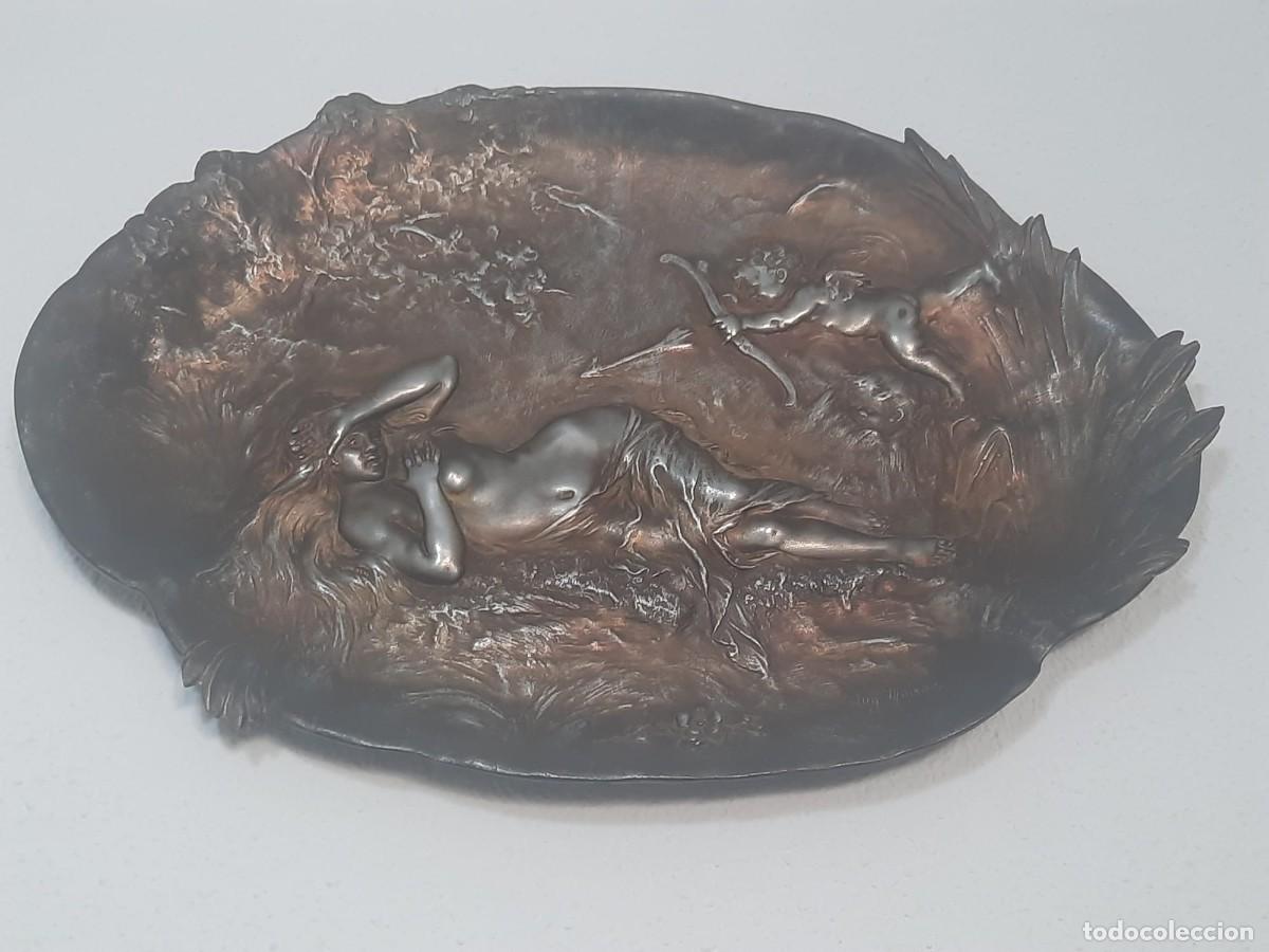Arte: Bandeja de Bronce de Auguste Moreau - Foto 3