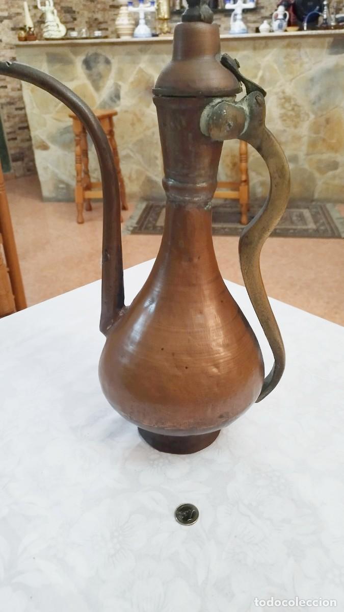 Arte: Aceitera de cobre con asa - Foto 1
