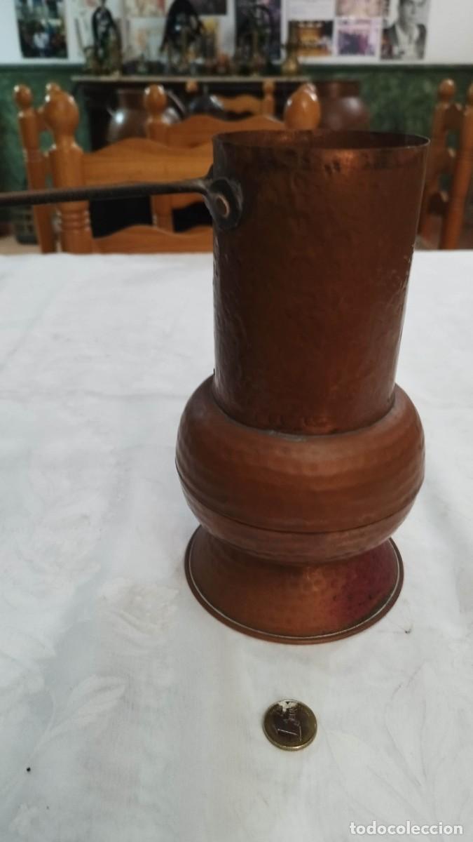 Arte: Chocolatera de cobre . - Foto 3