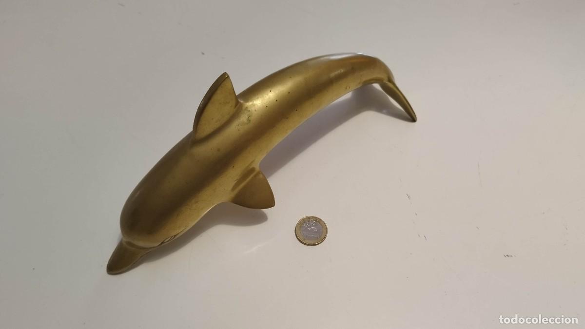 Arte: Delf&iacute;n de bronce para decoraci&oacute;n. - Foto 1