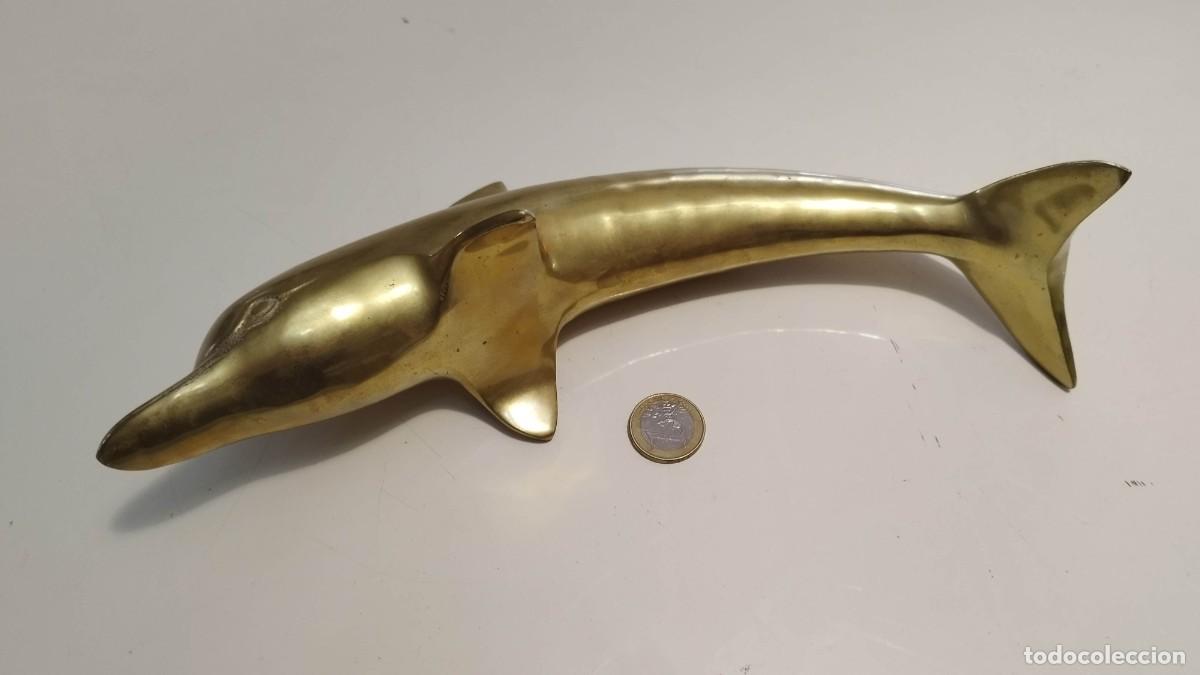 Arte: Delf&iacute;n de bronce para decoraci&oacute;n. - Foto 2