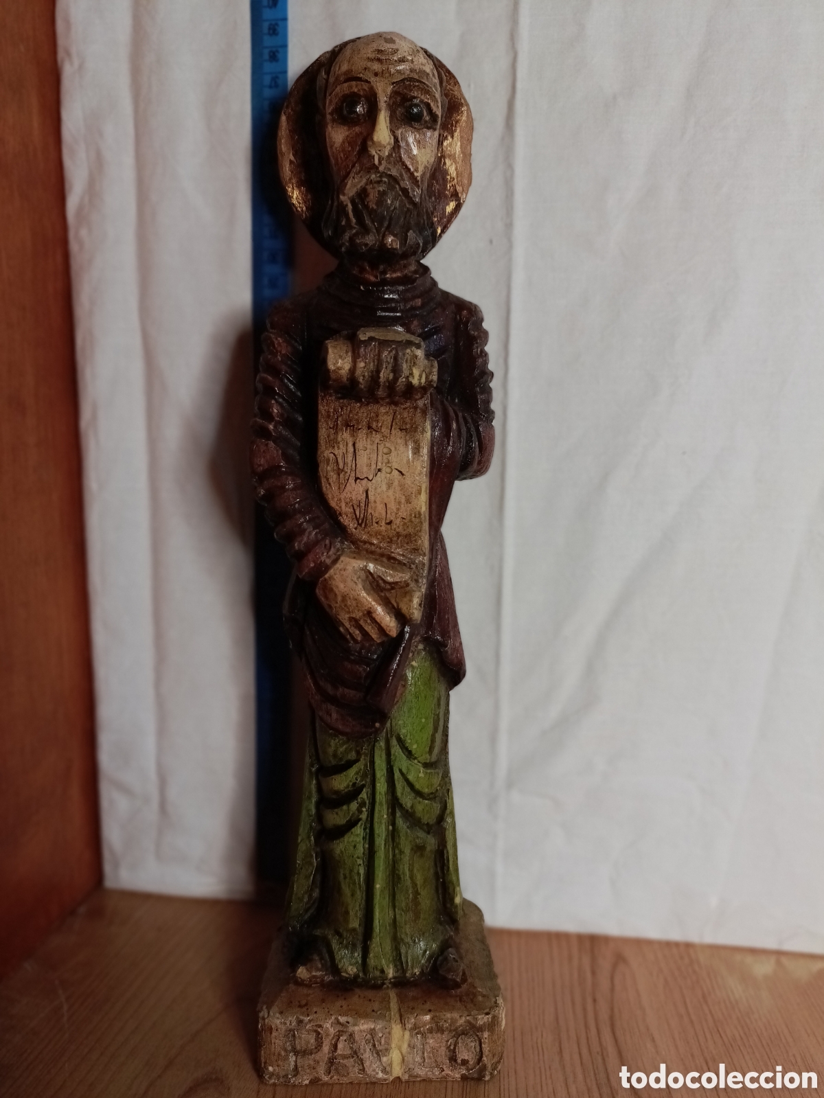 Arte: San pablo madera policromada - Foto 2