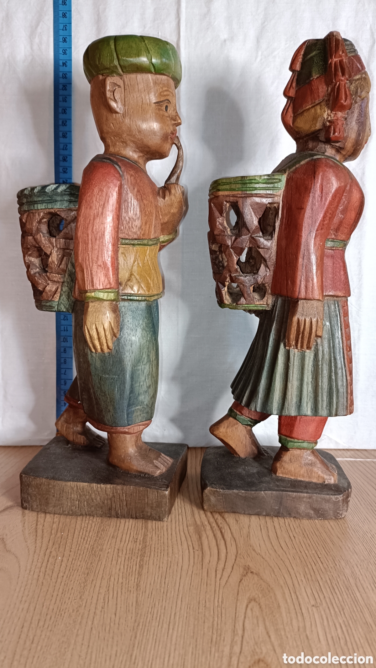 Arte: Figuras madera policromada - Foto 2