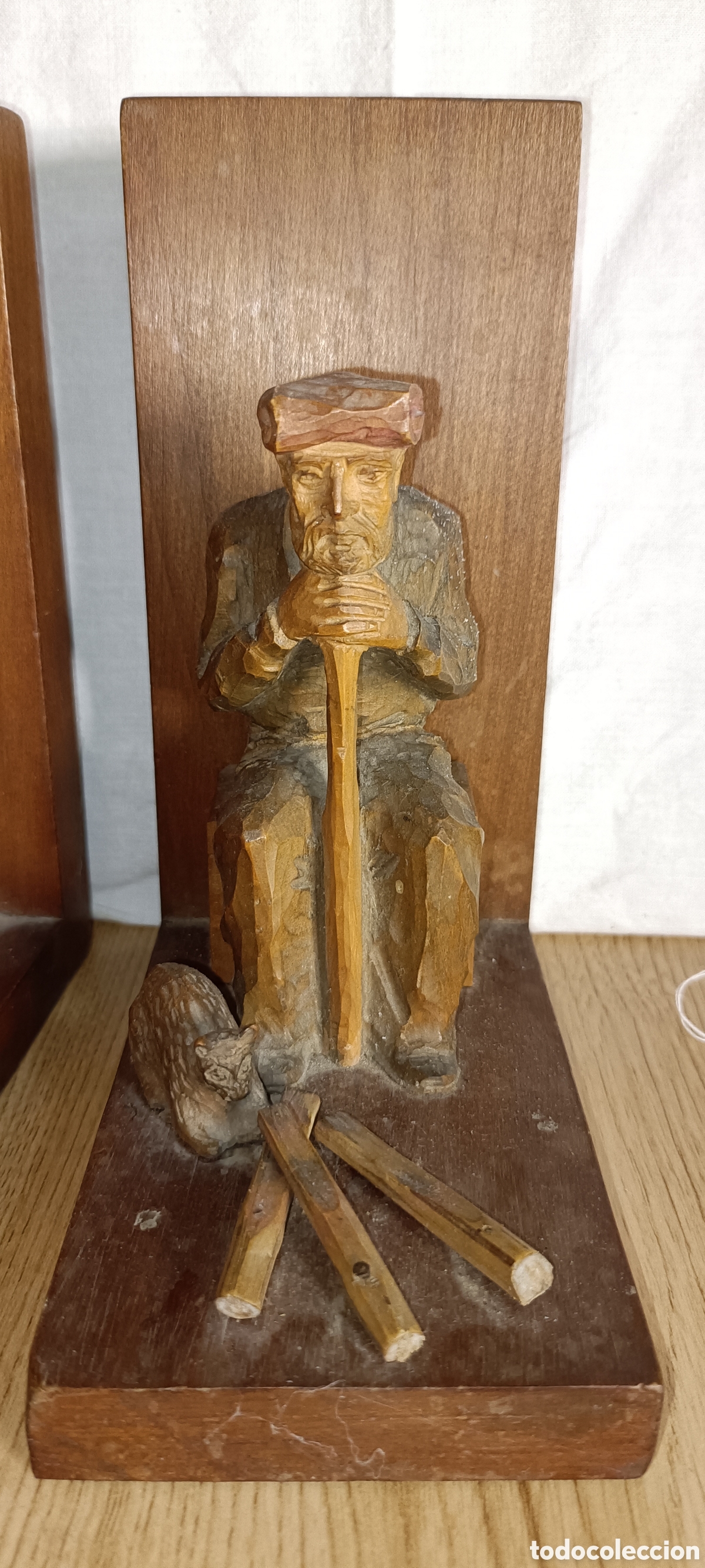 Arte: Sujetalibros madera abuelos - Foto 4