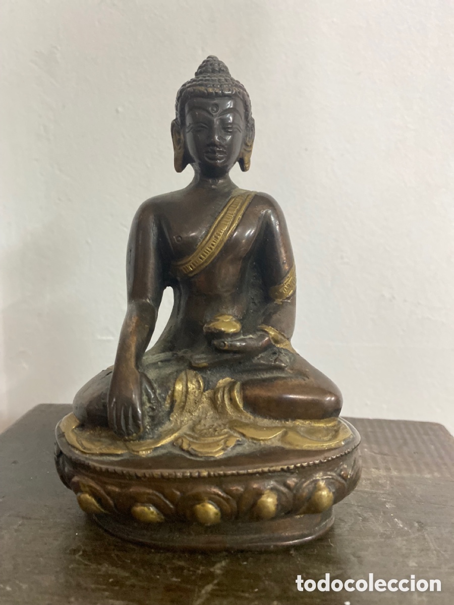 Arte: Buda de bronce de 15x10cm. - Foto 2