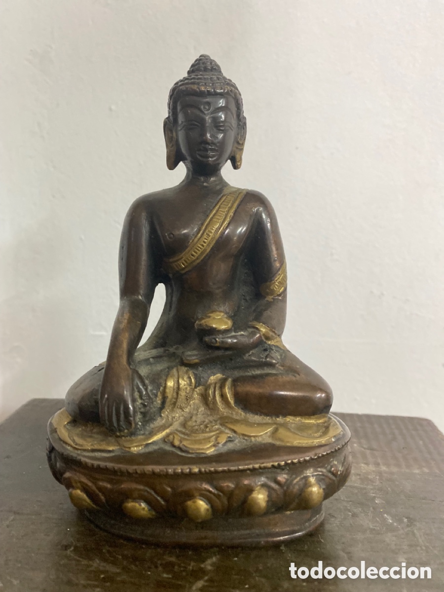 Arte: Buda de bronce de 15x10cm. - Foto 1