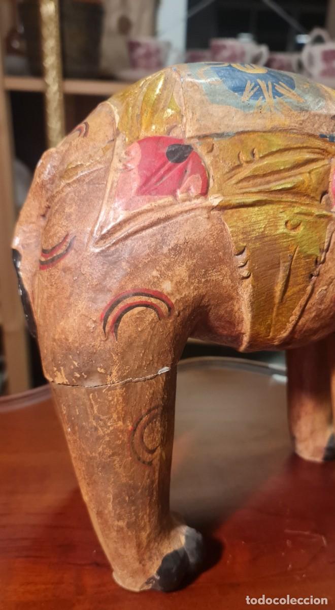 Arte: Elefante Indio de madera - Foto 5