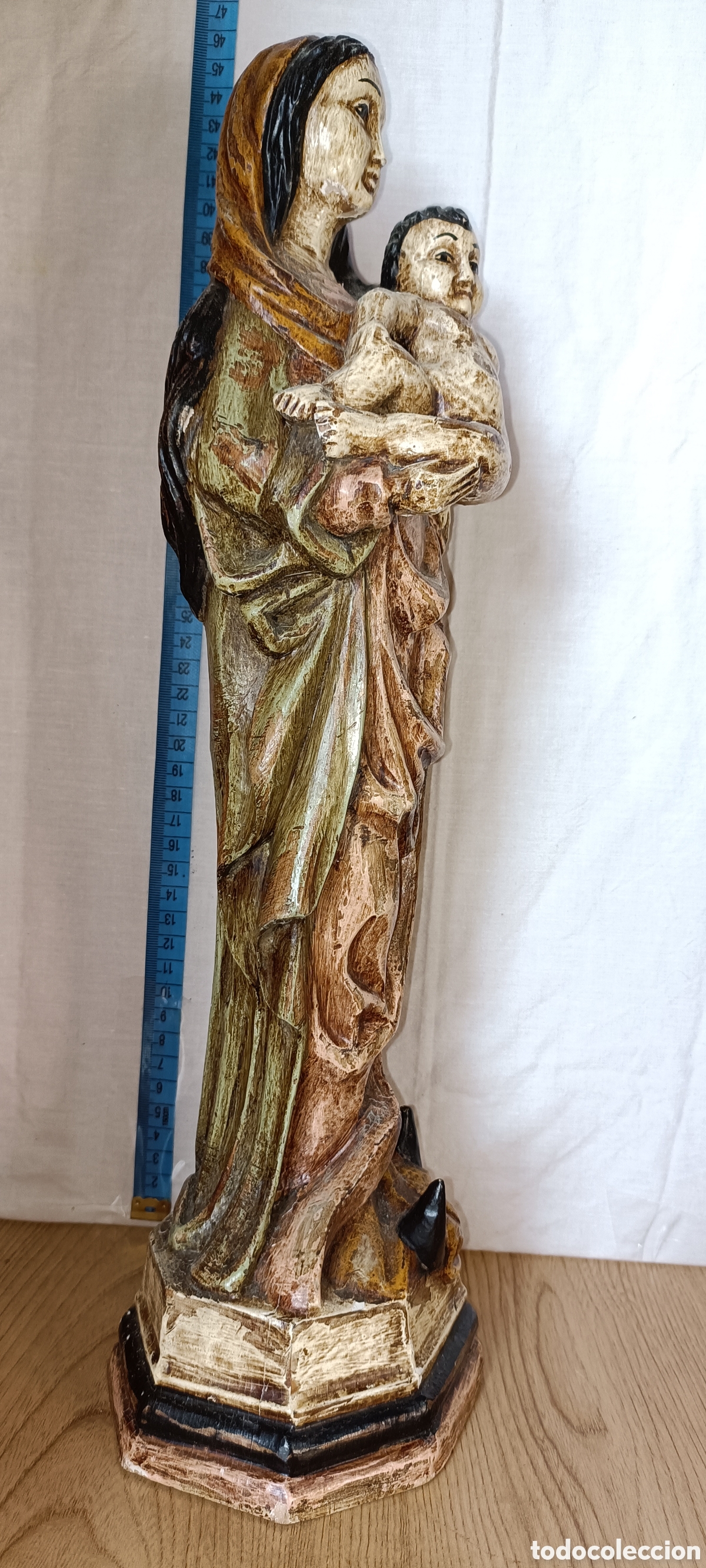 Arte: Inmaculada madera policromada - Foto 2