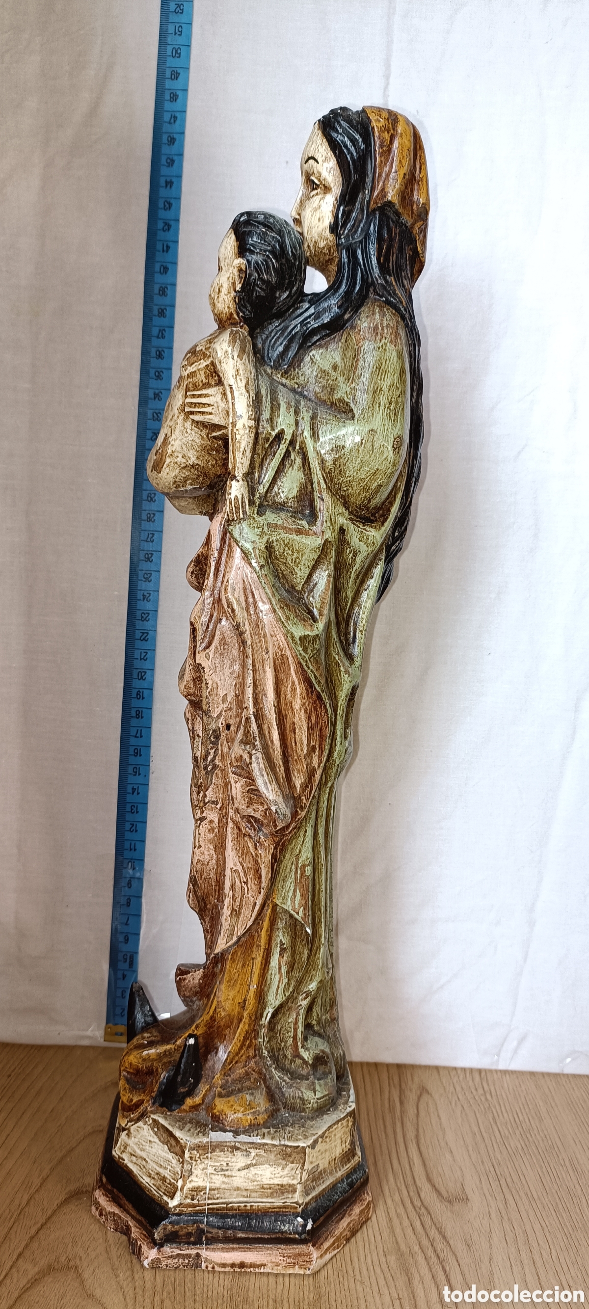 Arte: Inmaculada madera policromada - Foto 4