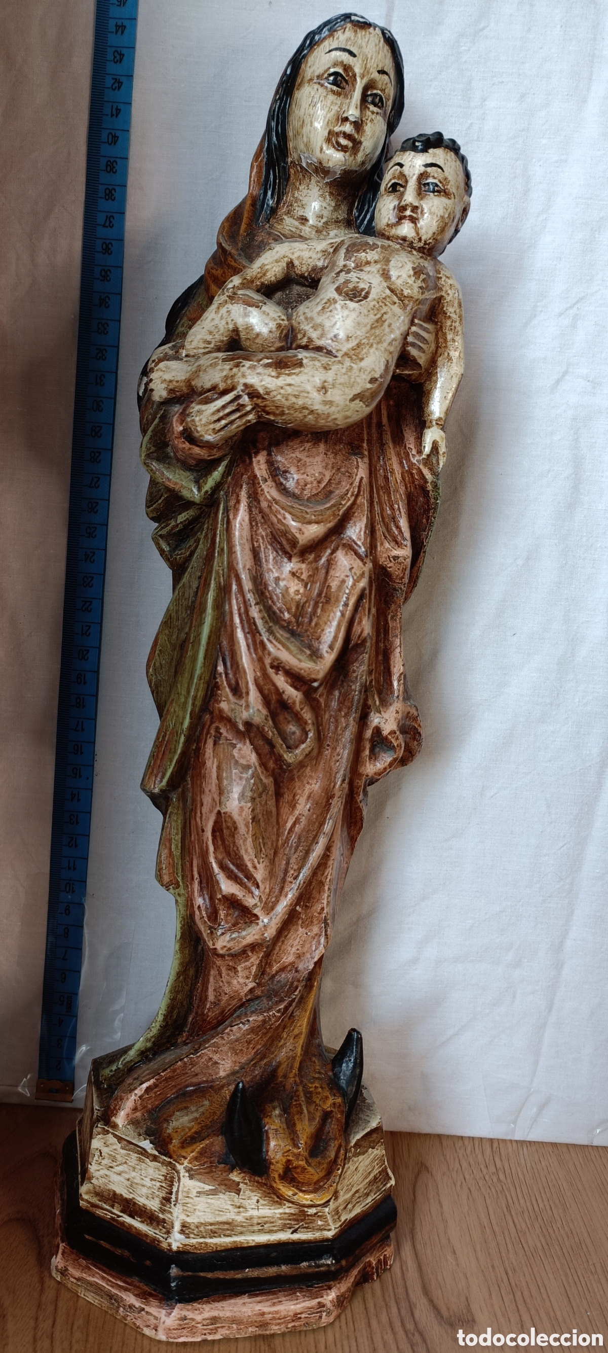 Arte: Inmaculada madera policromada - Foto 5