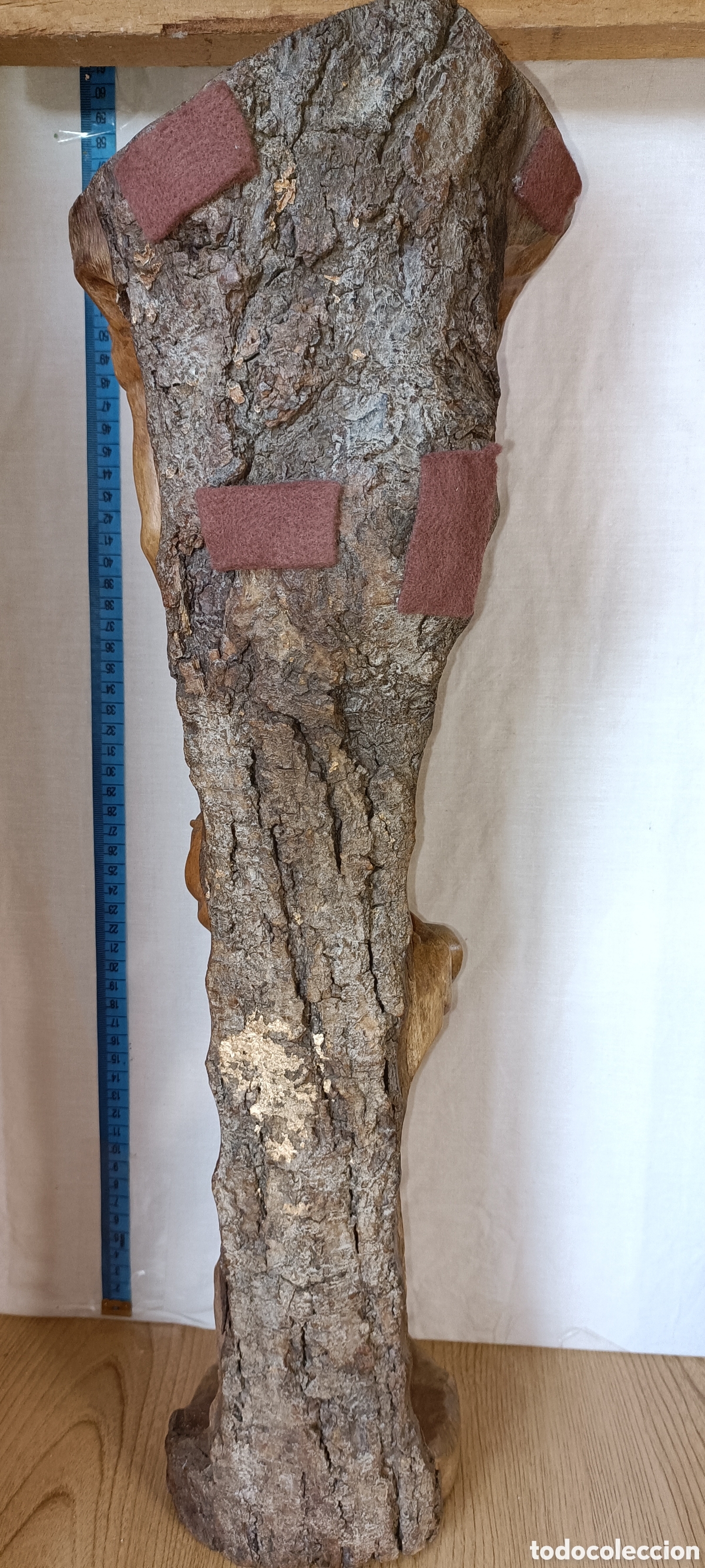 Arte: Cristo con querubin madera roble - Foto 6