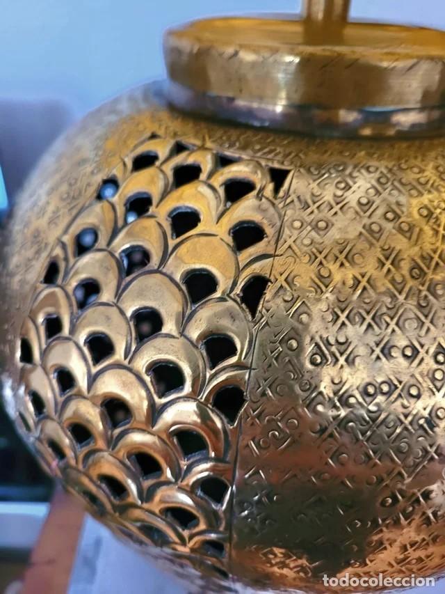 Arte: Lampara de Bronce vintage - Foto 2