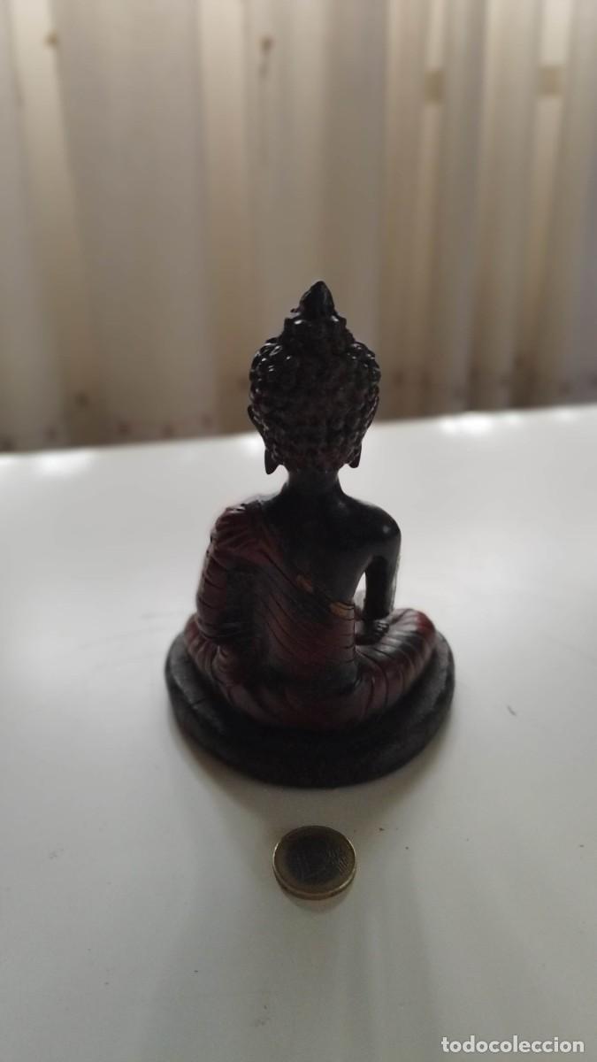 Arte: Buda sentado de madera noble - Foto 2
