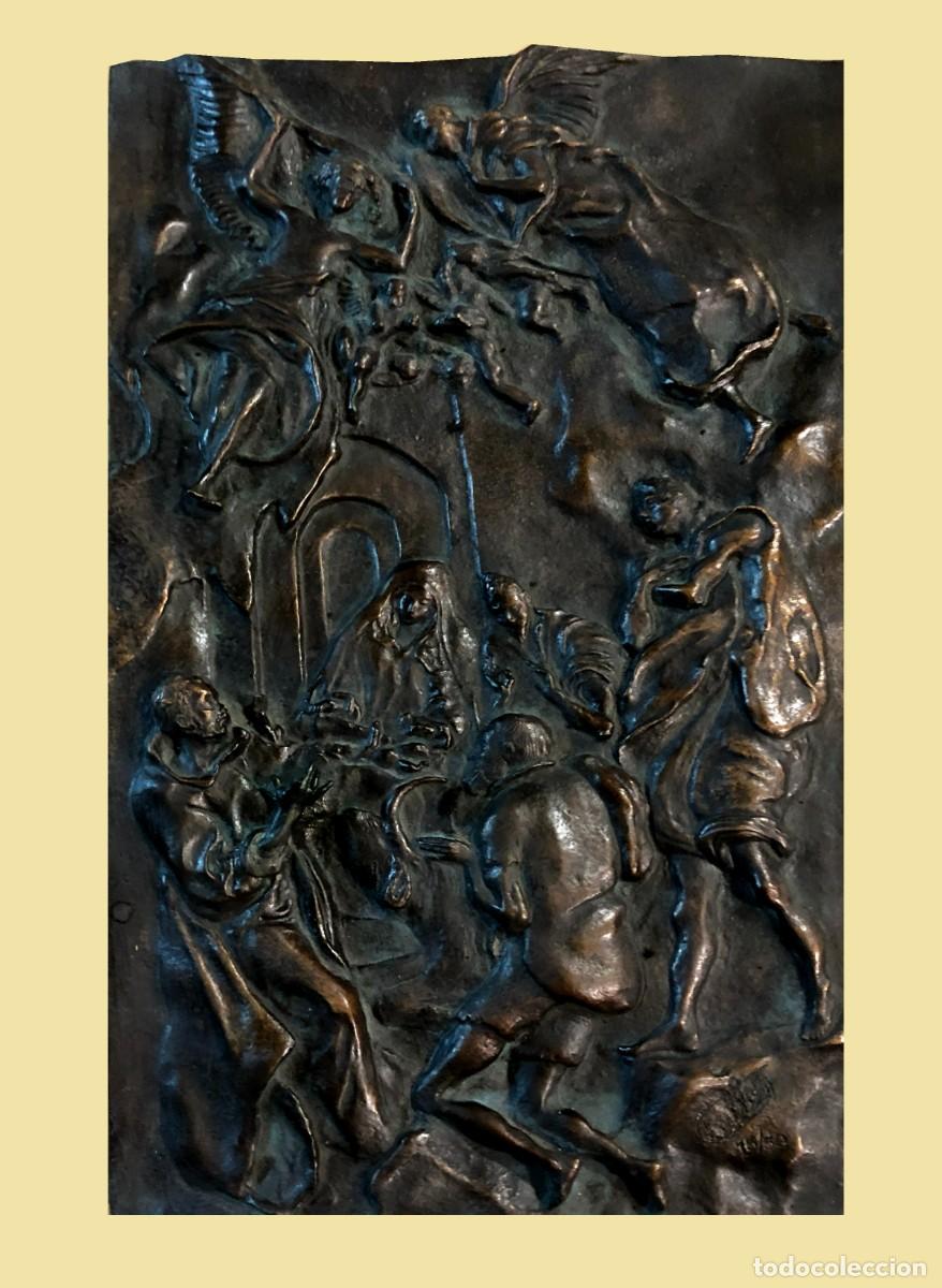 Arte: relieve en bronce que representa la natividad del greco - Foto 1