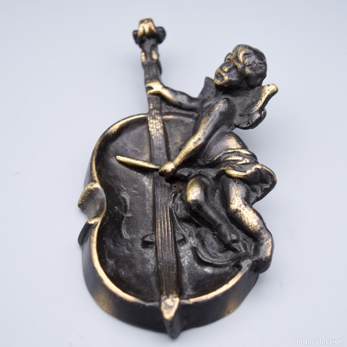 Arte: Pisapapeles con &aacute;ngel - Bronce - Foto 3