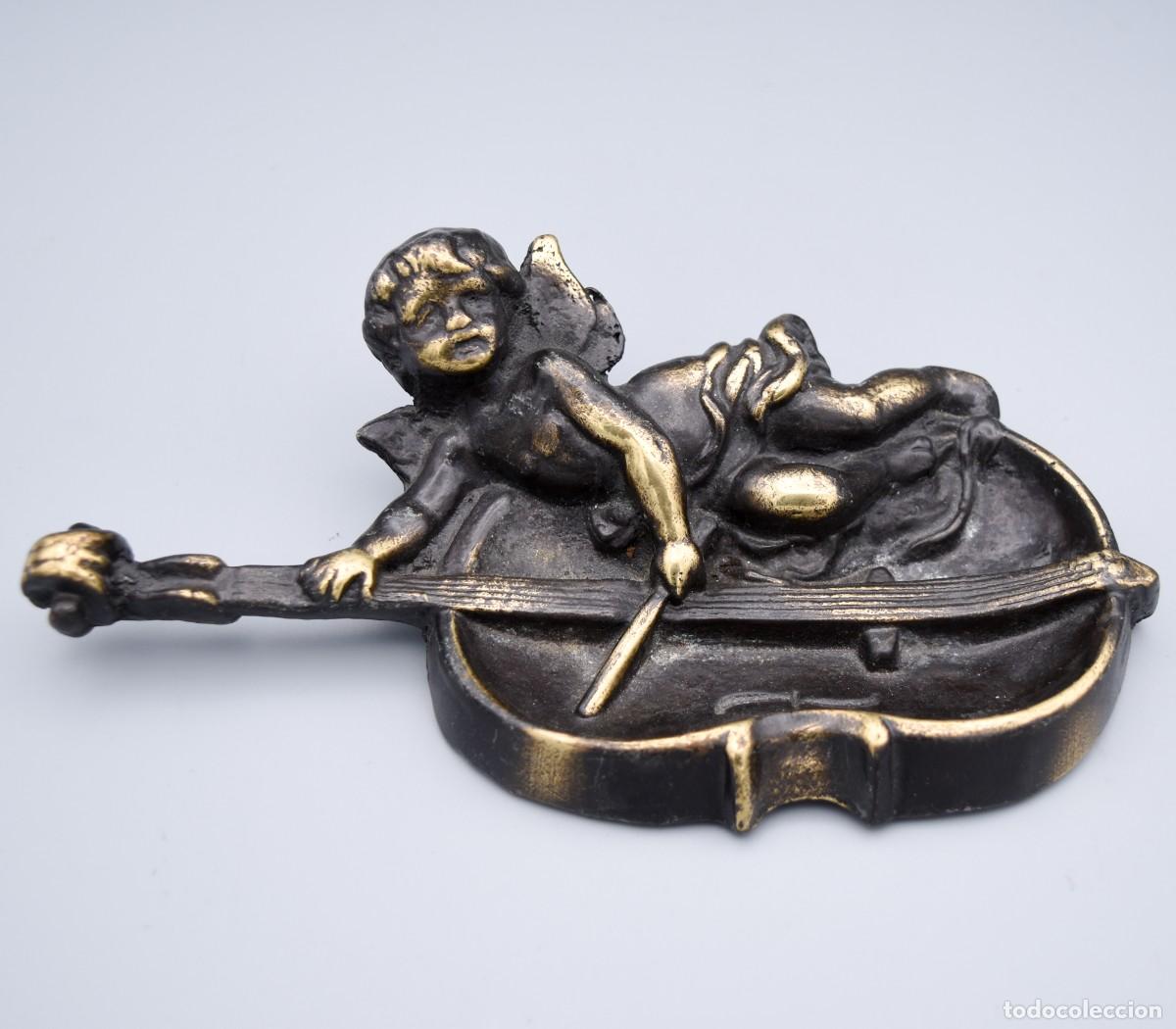Arte: Pisapapeles con &aacute;ngel - Bronce - Foto 4