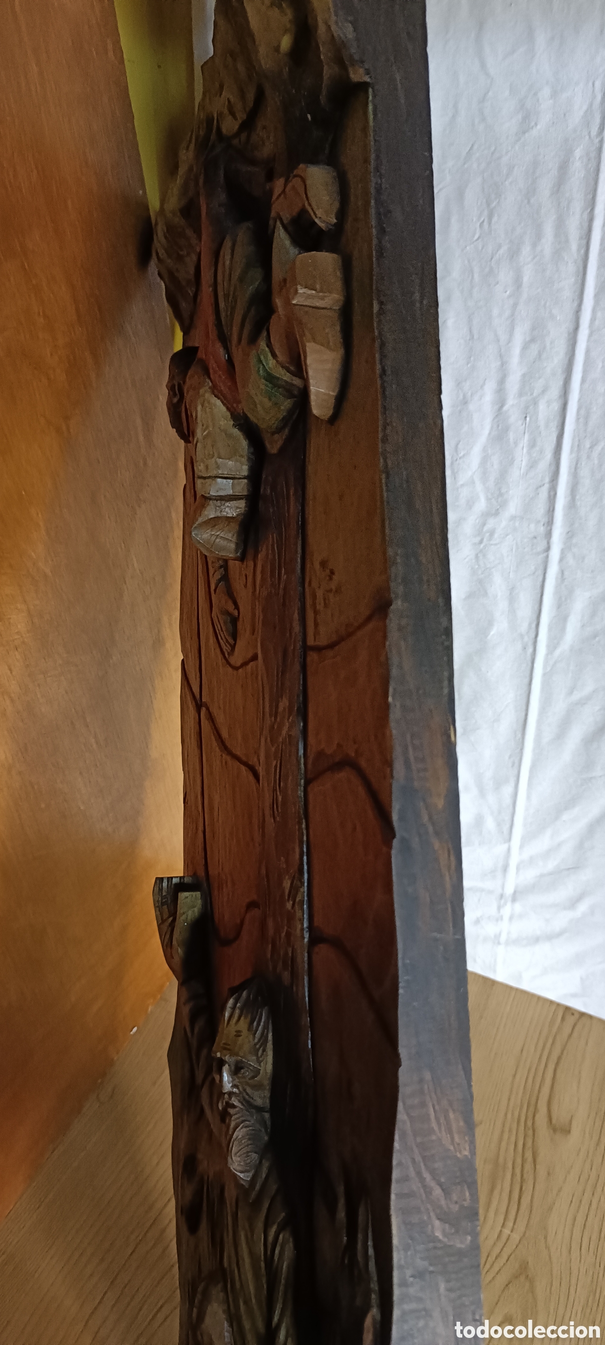 Arte: Tabla tallada policromada quijote - Foto 7