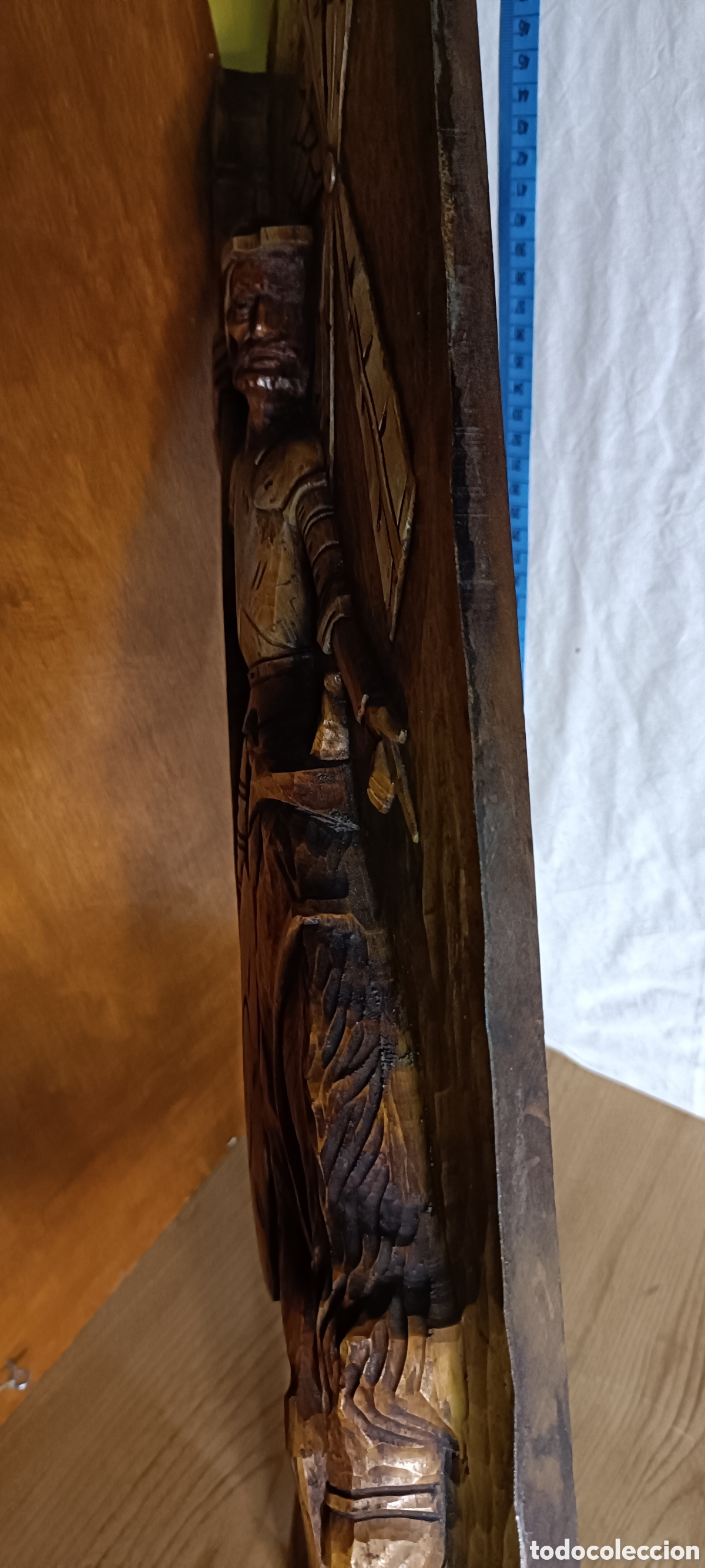 Arte: Madera tallada policromada quijote - Foto 4