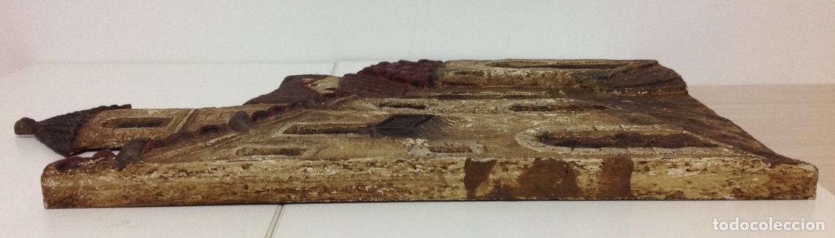 Arte: Retablo - Tabla de madera - Torre del pueblo - Foto 4